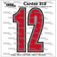Crealies Cardz Dies Numbers 1 & 2 CLCZ212