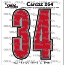 Crealies Cardz Dies Numbers 3 & 4 CLCZ234