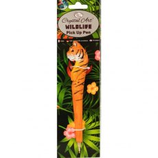 Craft Buddy Tiger Wildlife Crystal Pick-Up Pen, 18cm