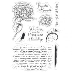 Crafters Companion Collage Stamp - Heartfelt Wishes