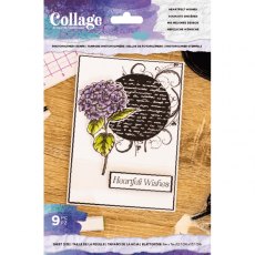 Crafters Companion Collage Stamp - Heartfelt Wishes