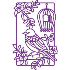 Gemini Decorative Outline Stamp & Die - A Little Birdie