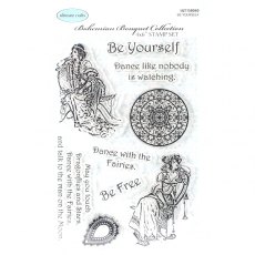 Ultimate Crafts Bohemian Bouquet Collection - Be Yourself 4x6 Stamp Set