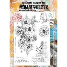 Aall & Create A4 Stamp #265 - Blooming Poppies