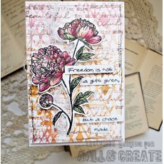 Aall & Create A4 Stamp #265 - Blooming Poppies