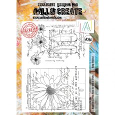 Aall & Create A4 Stamp #266 - Daisy Elegance