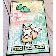 Aall & Create A6 Stamp #288 - Foxy Friends