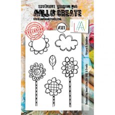 Aall & Create A7 Stamp #301 - Flowers & Sunshine