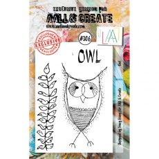 Aall & Create A7 Stamp #306 - Owl
