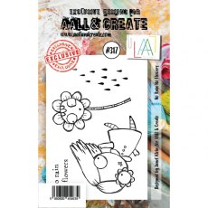 Aall & Create A7 Stamp #317 - No Rain No Flowers