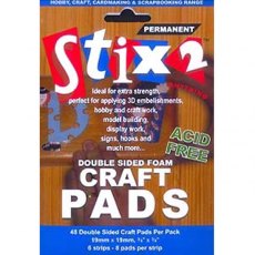 Craft Foam Pads - 19mm x 19mm x 2mm £2 Off Any 4