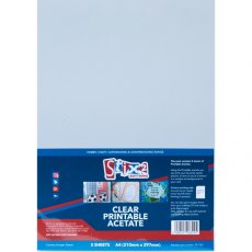 Clear Printable Acetate Sheets (inkjet Printer) - 100 Micron thick - 210mm x 297mm (A4) £2 Off Any 4