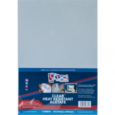Clear Heat Resistant Acetate Sheets - 100 Micron thick - 210mm x 297mm (A4) £2 Off Any 4