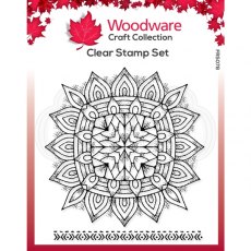 Woodware Clear Singles Mandala Two 4 in x 4 in stamp