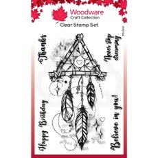 Woodware Clear Singles Dream Catcher 4 in x 6 in Stamp