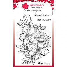 Woodware Clear Singles Blooming Lovely 4 in x 6 in Stamp
