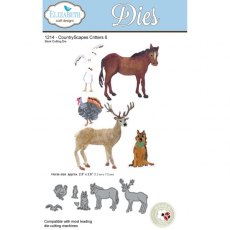 Elizabeth Craft Designs - Countryscapes - Critters 6 Die 1214 & Farm Accessories 1 Die 1215