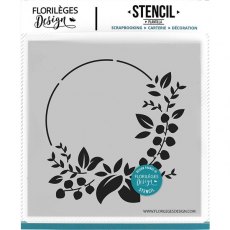 Florileges Design - Stencil COURONNE DES FÊTES (Holiday Crown) FDS31906