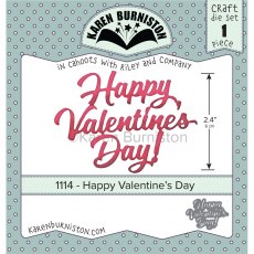Karen Burniston Die Set - Happy Valentines Day 1114