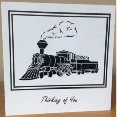 Sweet Poppy Stencil: Steam Train