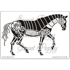 Sweet Poppy Stencil: Mechanical Horse