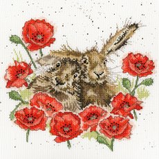 Bothy Threads Wrendale Love Is In The Hare Counted Cross Stitch Kit XHD61
