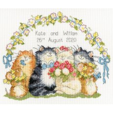 Bothy Threads The Purrrfect Day Wedding Sampler Counted Cross Stitch Kit XMS17