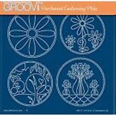 Clarity Stamp Ltd Groovi A5 Square Plate - Summer Layering Circles