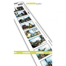 Carabelle Studio - Cling Stamp Edge : 8 labels : Voyage Autour Du Monde