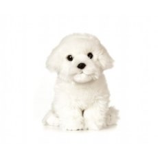 Living Nature 20cm Maltese Puppy Dog Soft Toy Plush AN527