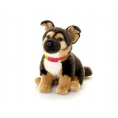 Living Nature 20cm German Shepherd Alsation Puppy Dog Soft Toy Plush AN525