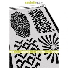 Carabelle Studio - Stencil A4 : Textures #2 : 4 Background Textures