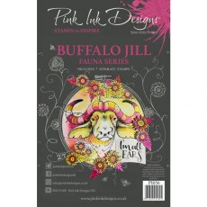 Pink Ink Design Clear Stamp - Buffalo Jill