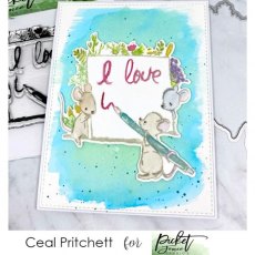 Picket Fence Studios A Little Love Note Clear Stamps (A-136)