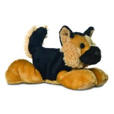 Aurora World 8" Mini Flopsie Shep German Shepherd Dog Soft Toy With Tag