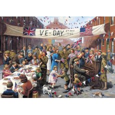 Gibsons VE Day 500 Piece Jigsaw Puzzle Design By Kevin Walsh New