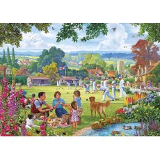 Gibsons Bowling By the Brook 500 Piece Jigsaw Puzzle Design By Steve Crisp G3125