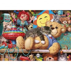 Gibsons Snoozing On The Ted 1000 Piece Cat Jigsaw Puzzle G6281