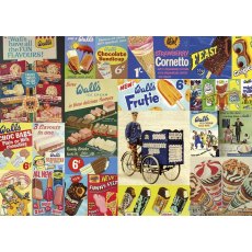Gibsons Vintage Walls Ice Cream 1000 Piece Jigsaw Puzzle G7103