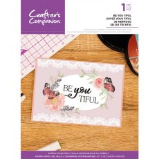 Crafter's Companion Quirky Sentiment Stamps - Be You Tiful – 4 for £8.99