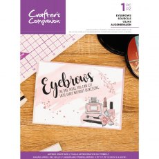 Crafter's Companion Quirky Sentiment Stamps - Eyebrows – 4 for £8.99