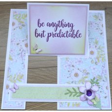 Crafter's Companion Quirky Sentiment Stamps - Anything but Predictable – 4 for £8.99
