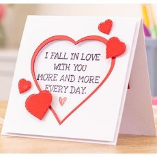 Crafter's Companion Quirky Sentiment Stamps - More & More Every Day – 4 for £8.99