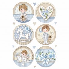 Stamperia A4 Rice Paper - Little Boy Round DFSA4453 - 4 for £9.99
