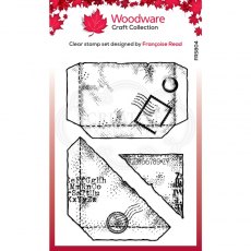 Woodware Clear Stamp - Paper Pockets 4 in x 6 in Clear Stamp