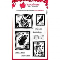 Woodware Clear Stamp - Beetle Post 4 in x 6 in Clear Stamp