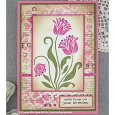 Woodware Clear Stamp - Tulip Set 4 in x 6 in Clear Stamp