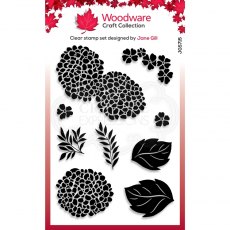 Woodware Clear Stamp - Hydrangea Set 4 in x 6 in Clear Stamp