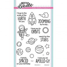 Heffy Doodle Stamp - Spaced Out HFD176