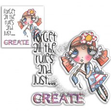 Polkadoodles Weirdre Just Create Stamp PD8065